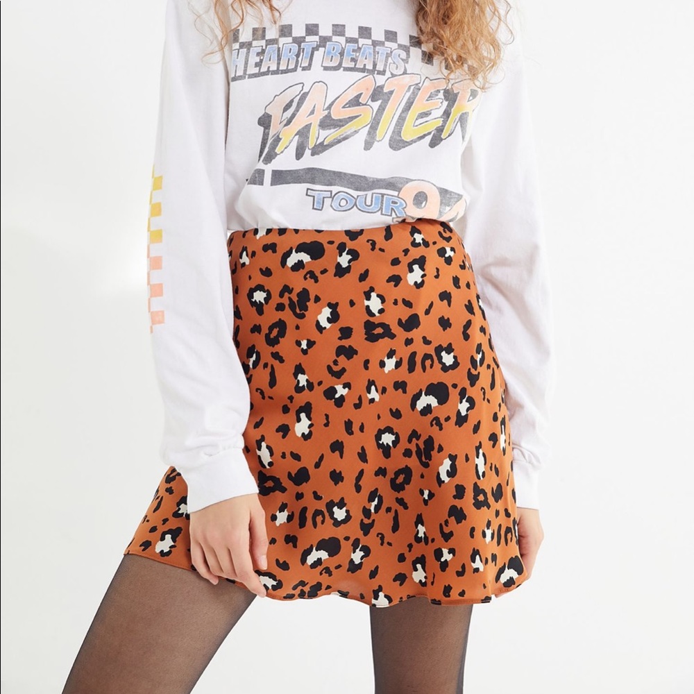 Urban Outfitters satin mini skirt